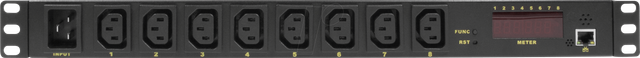 LOGILINK PDU8P01 - Steckdosenleiste, 19'', 8-fach