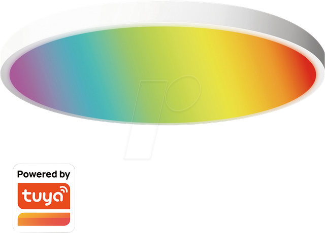LOGILINK SH0122 - Wi-Fi Smart LED-Deckenleuchte, 27 W, 2400 lm, Tuya kompatibel, w
