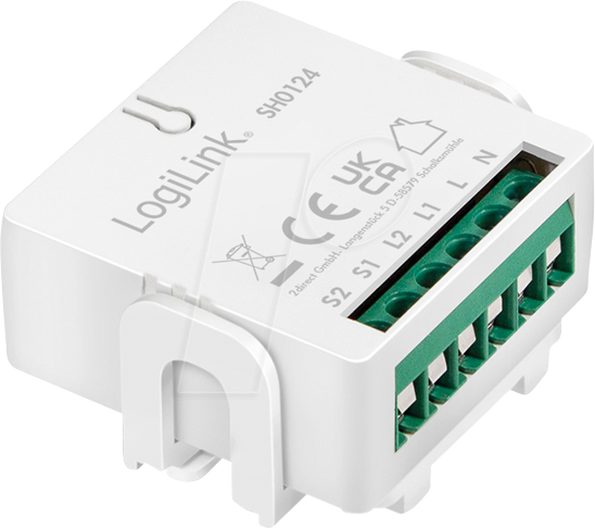 LOGILINK SH0124 - 2 Kanal Schaltaktor, WLAN, Tuya