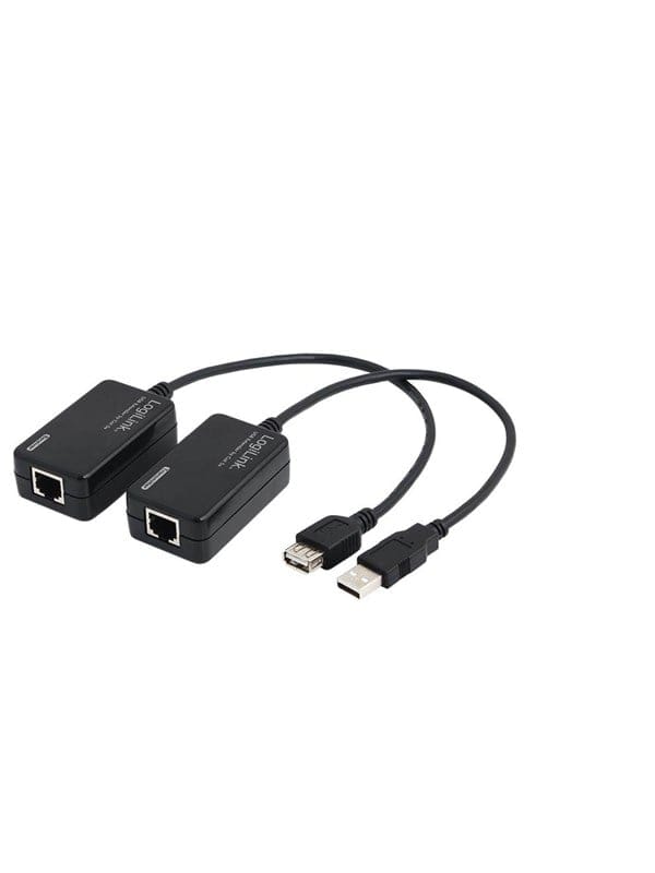 LOGILINK UA0021D - USB 1.1 Kabel, A Stecker auf A Buchse, CAT5/6, 60 m