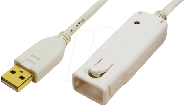 LOGILINK UA0092 - USB 2.0 Kabel, A Stecker auf A Buchse, 12 m