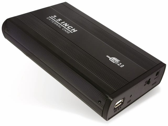 LOGILINK UA0107 - externes 3.5'' SATA HDD Gehäuse, USB 3.0, Aluminium, schwarz