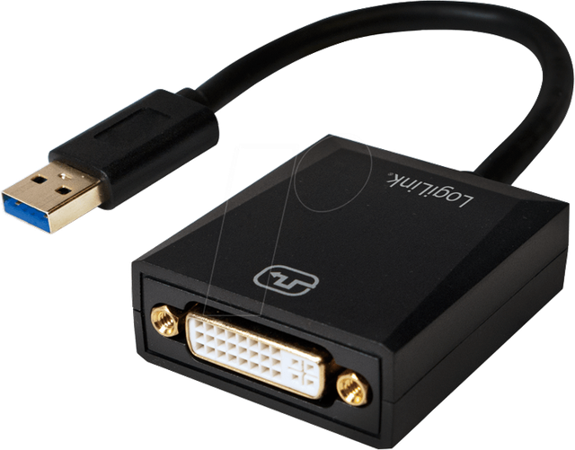 LOGILINK UA0232 - DVI Adapter, USB 3.0 Stecker auf DVI Buchse