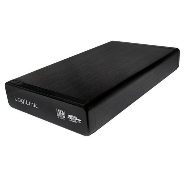 LOGILINK UA0284 - externes 3.5'' SATA HDD Gehäuse, USB 3.0, Aluminium, schwarz