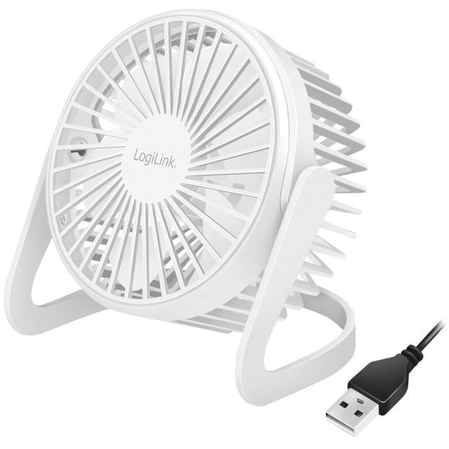 LOGILINK UA0402 - USB-Schreibtischventilator, 5 Zoll, 30 dB