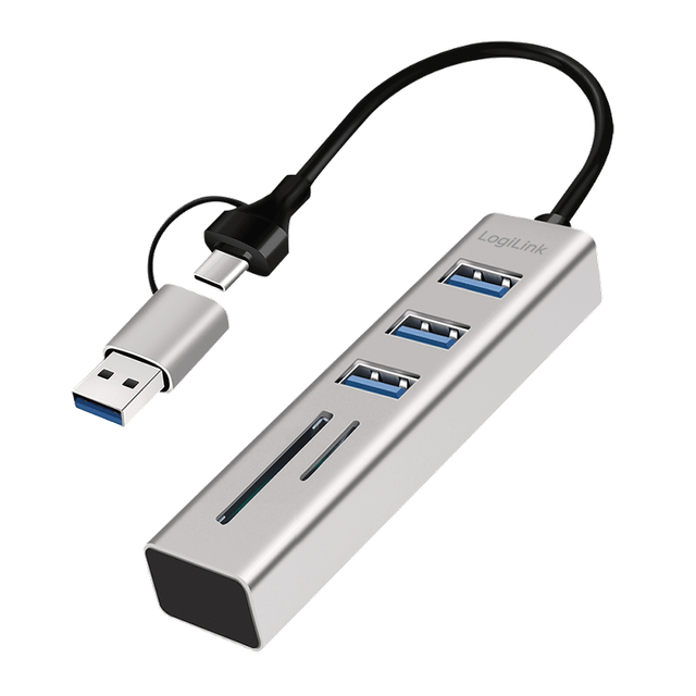 LOGILINK UA0445 - Dockingstation/PortReplicator, USB 3.0, USB-A/-C