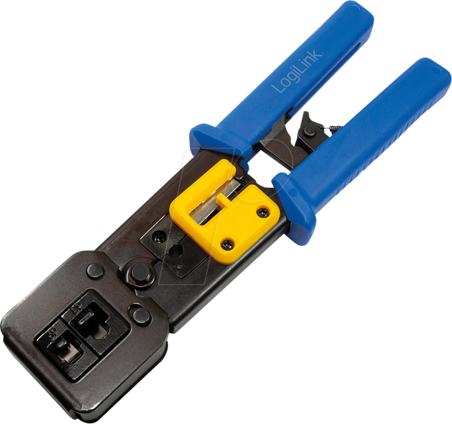 LOGILINK WZ0037 - Crimpzange für RJ11/12/45 + Pass Through Steckverbinder