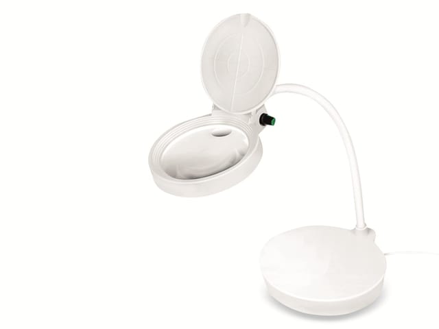 LOGILINK WZ0067 - Lupenleuchte, LED, Ø 100 mm Linse, 8 und 32 Dioptrien