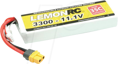 LRC 3S 3300 - LiPo Akku LEMONRC 3300 - 11.1V (35C)