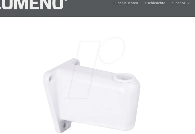 LUMENO 6179W - Wandhalter, für Lupenleuchten, weiß