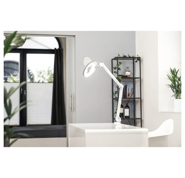 LUMENO 7215GRIII - Lupenleuchte, LED, Ø 125 mm Echtglaslinse, 5 Dioptrien
