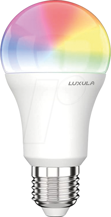 LUXULA LX100300 - LED RGB+CCT Lampe, E27, 9W, 906lm, SMART, Tuya App steuerbar