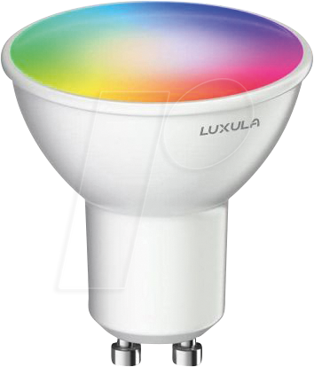 LUXULA LX100360 - LED RGB+CCT Lampe, GU10, 5W, 387lm, SMART