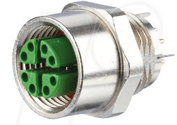 M12 BU8 361 - Buchse M12, 8-polig, Frontmontage