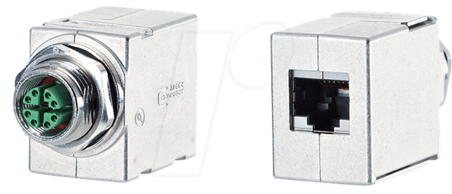 M12 KU8 811 - Kupplung M12-RJ45, 8-polig, gerade