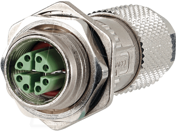 M12 BU8 MF88-01 - Buchse M12, 8-polig, feldkonfektionierbar