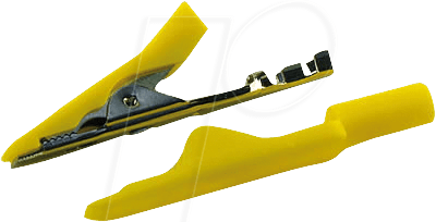 MA 1 CRIMP GE - Miniatur-Abgreifklemme, 2 mm, Crimp, gelb