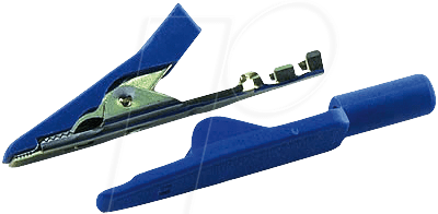 MA 1 CRIMP BL - Miniatur-Abgreifklemme, 2 mm, Crimp, blau