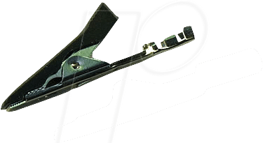 MA 1 CRIMP SW - Miniatur-Abgreifklemme, 2 mm, Crimp, schwarz