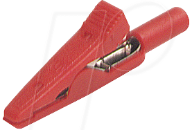 MA 1 S RT - Miniatur-Abgreifklemme, 2 mm, verzinnt, rot