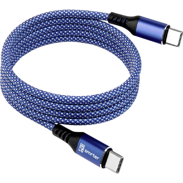 MAGNETO C2C BL R - Sync- & Ladekabel, USB-C -> C, 1,0 m, blau