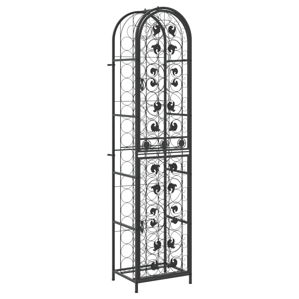 Maison Exclusive - Weinregal Für 73 Flaschen Schwarz 45x36x200 Cm