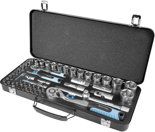 MAN Q25010 - Steckschlüsselsatz, Multi, 1/4” + 1/2”, 56 -teilig