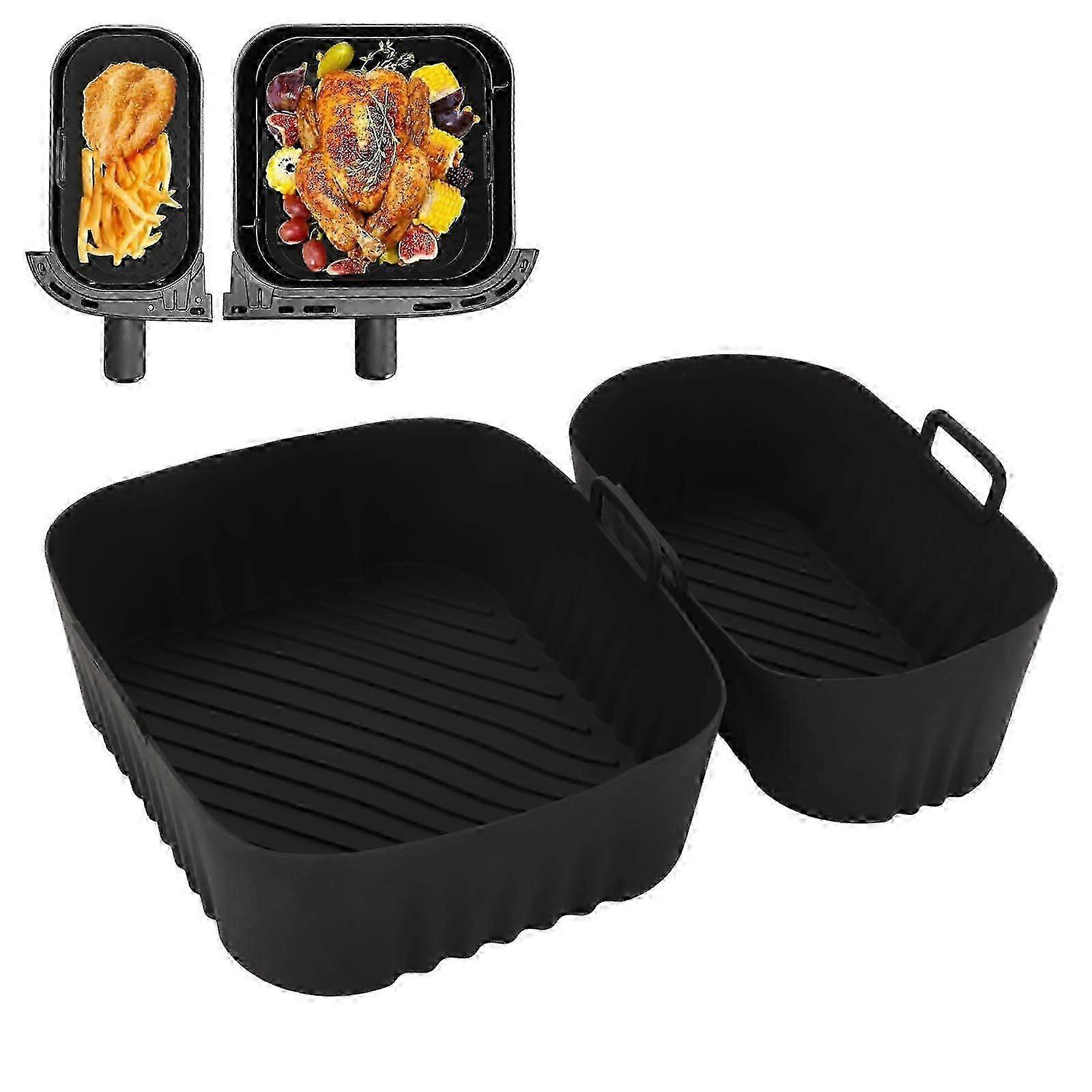 Accessoires Pour Friteuse À Air Chaud Philips Série 3000 : Moule En Silicone À Double Panier (lot De 2)