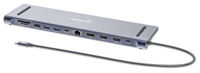 MANHATTAN 190305 - Dockingstation/Port Replicator, USB 3.2 Typ-C, 12 Port