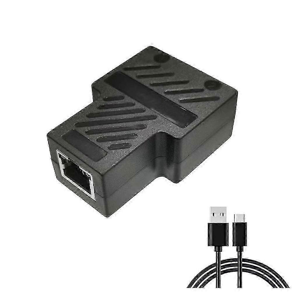 Répartiteur Ethernet 100 Mbps Rj45, Connecteur D'Extension Réseau 1 Vers 2, Adaptateur Ethernet Pour Réseau Internet, Noir Szrh