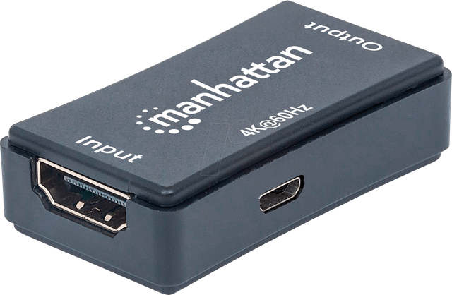 MANHATTAN 207621 - 4K HDMI-Repeater, verlängert 4K-Video und Audio bis 40 m