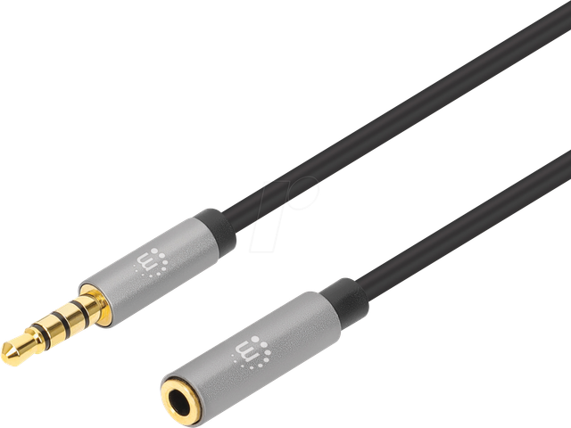 MANHATTAN 356022 - Kabel Klinke 3,5 mm, Verlängerung, 1,0 m