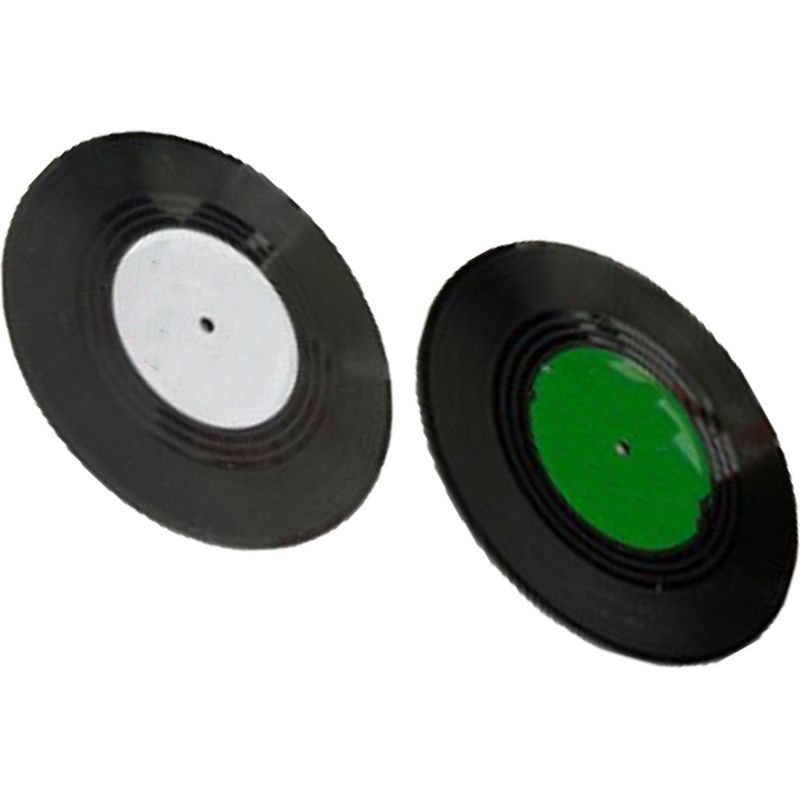 Set Mit 2 Untersetzern In Form Von Retro-schallplatten, Witzig Und Originell, Perfekt Für Bars Und Cafés.