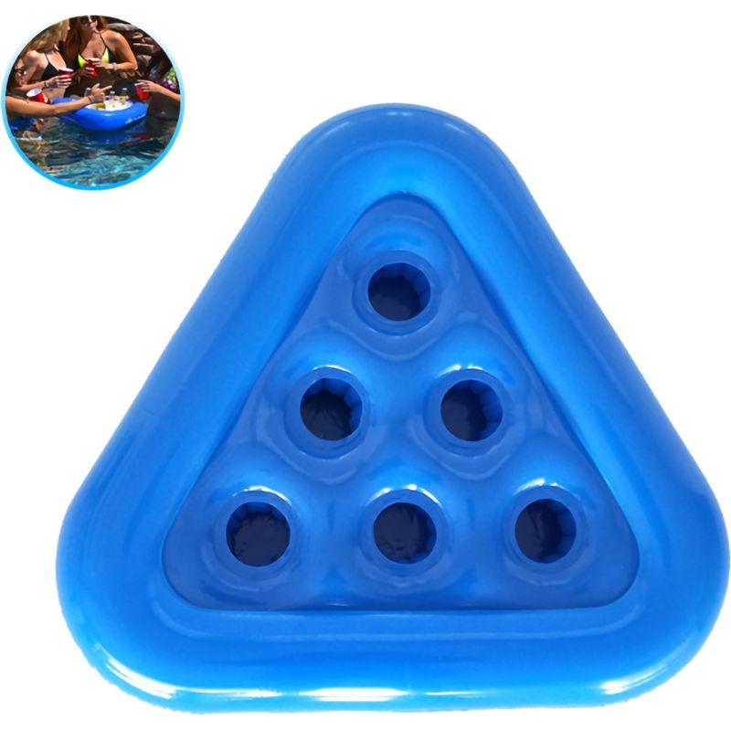 Dreieckiger Aufblasbarer Untersetzer, Schwimmender Bierglashalter, Pooluntersetzer