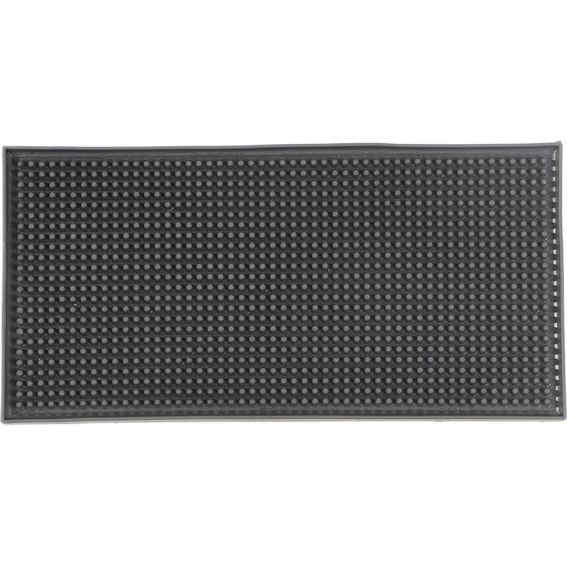 Ktv-barmatte, Rutschfest, Wasserdicht, Umweltfreundliches Schwarzes Pvc-gummi Für Gläser (kleines Quadrat)