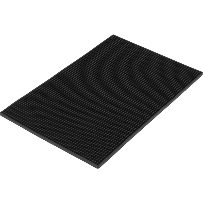 Weiche Schwarze Pvc-barmatte, Wasserfester Untersetzer, Küchenutensil (1)