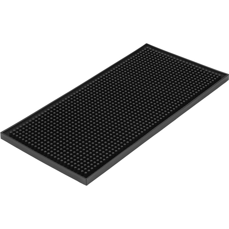 Weiche Schwarze Pvc-barmatte, Wasserfester Untersetzer, Küchenaccessoire (3)