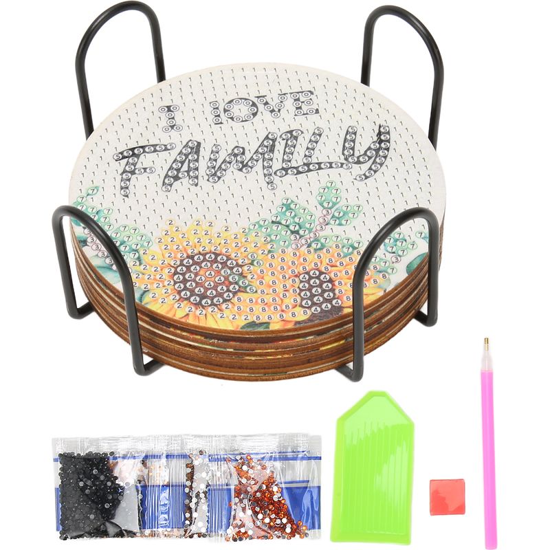 Glashalter, Rustikales Strassmalerei-set Im Landhausstil, Funkelnd, Geruchlos, Diy-strasskunst-set Für Die Ganze Familie
