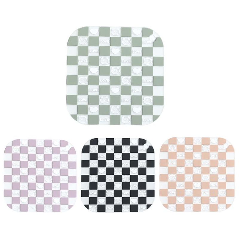 Set Mit 4 Schottischen Pvc-untersetzern, Isolierenden Becherschützern, Kreativen Tischsets Für Getränke