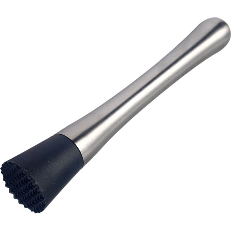 20 Cm Langer Cocktailstößel Aus Edelstahl Mit Pp-spitze, Komfortablem Griff, Vielseitiges Barwerkzeug Für Selbstgemachte, Fruchtbasierte Cocktails