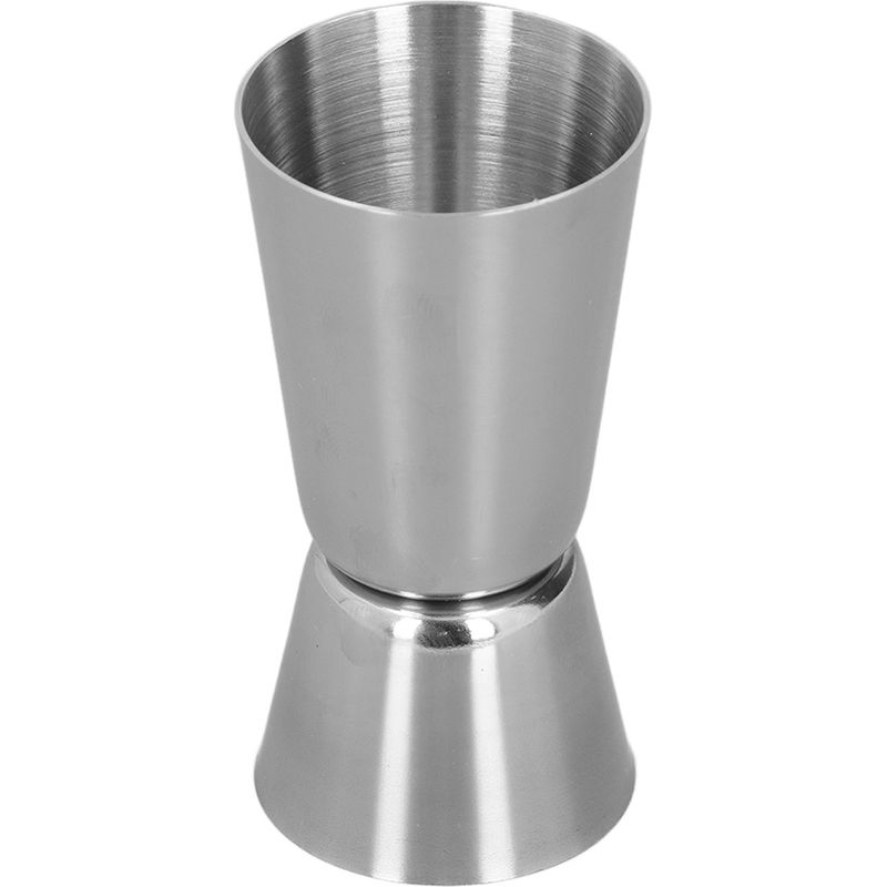 Elegant Polierter Doppel-jigger, Schlichtes Und Raffiniertes Design, Dickwandig, Leicht Zu Reinigen, Shot-spender Für Bars