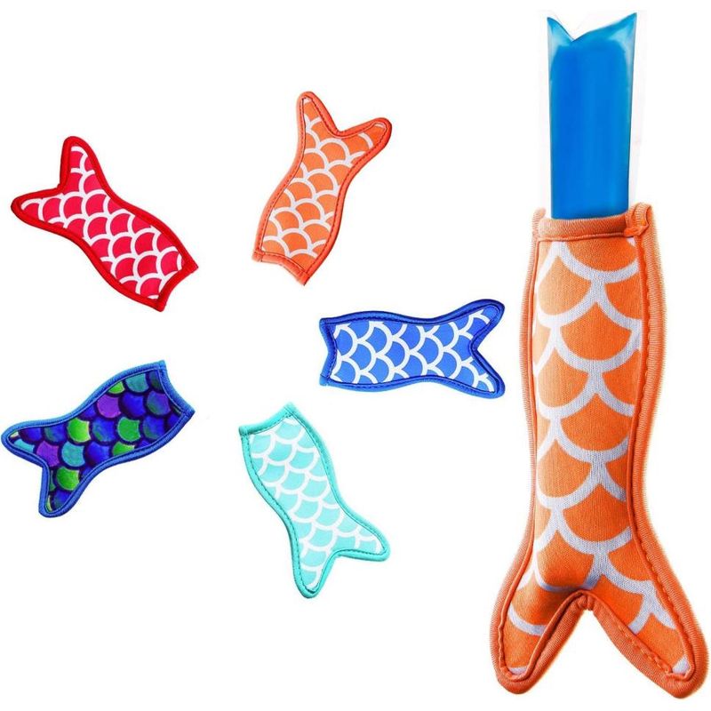 Set Mit 5 Wiederverwendbaren Neopren-kühlakkuhüllen In Meerjungfrauenform, Isolierende Hüllen Für Picknicks, Strand, Camping Und Sommer.