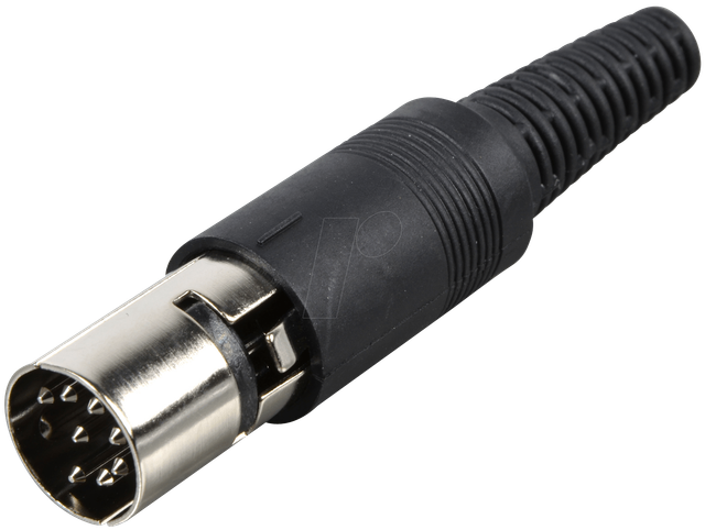 MAS 80S - DIN-Stecker, 8-polig, Hufeisenform, 262°-Version