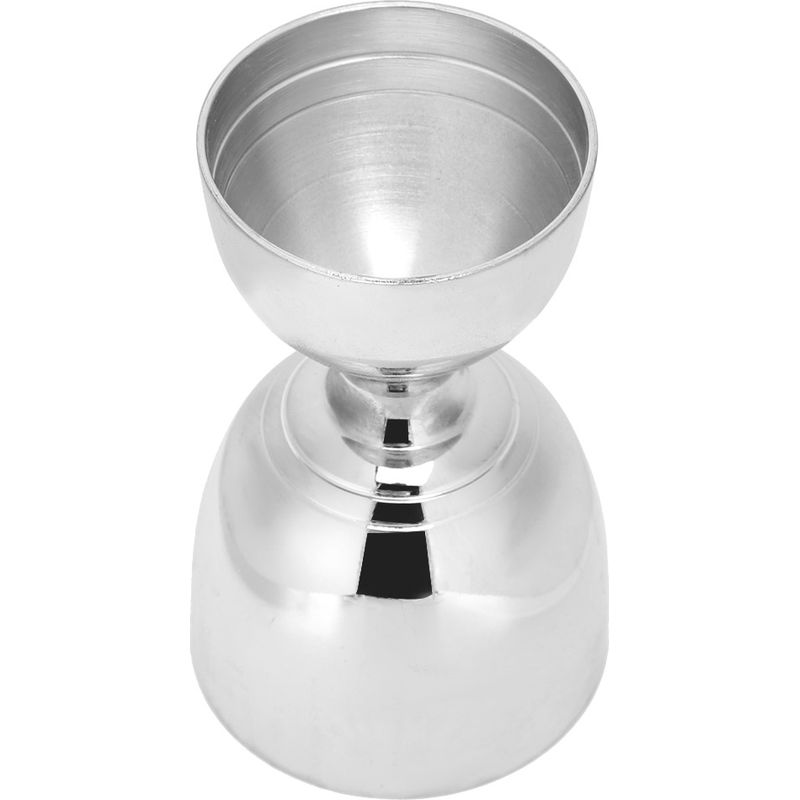Doppelkopf-cocktailmessbecher Aus Edelstahl, Barkeeper-werkzeug Für Zuhause, Partyzubehör, Silberfarben