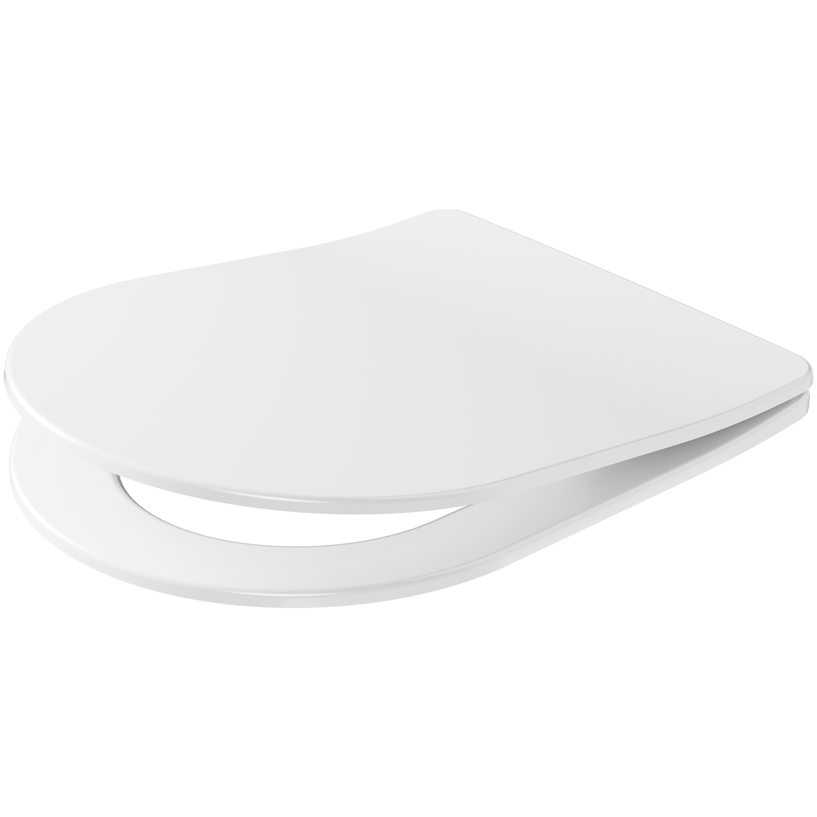 Wc-sitz D-form Ultradünn Mit Absenkautomatik Cecipa Max – Duroplast Toilettendeckel Softclose, Schnellverschluss, Belastbar Bis 175 Kg