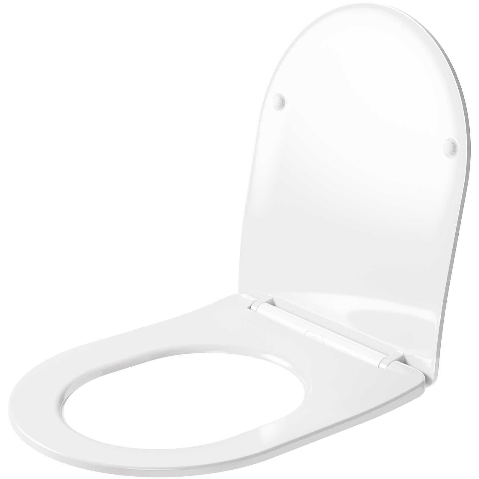 Kurzer Wc-sitz D-form Ultradünn Mit Absenkautomatik Cecipa Max – Duroplast Toilettendeckel Softclose, Schnellverschluss, Belastbar Bis 175 Kg