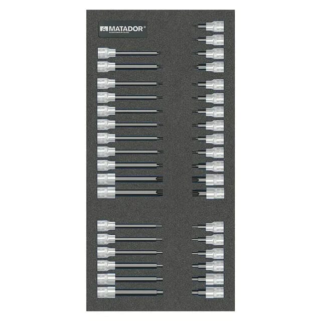 MAT 8164 3078 - Steckschlüsselsatz, Schraubendreher, 3/8'', 36-teilig