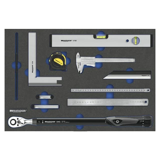 MAT 8164 1798 - Werkzeugsatz, Messmittel, 11-teilig