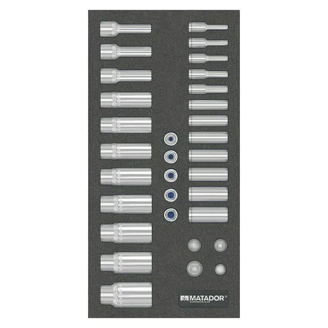 MAT 8164 3082 - Steckschlüsselsatz, 3/8'', 32-teilig