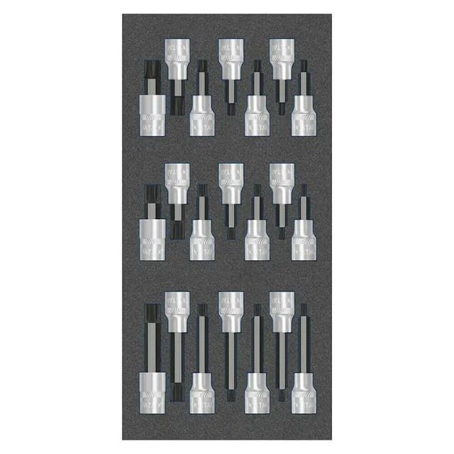 MAT 8164 4079 - Steckschlüsselsatz, Schraubendreher, 1/2'', 21-teilig